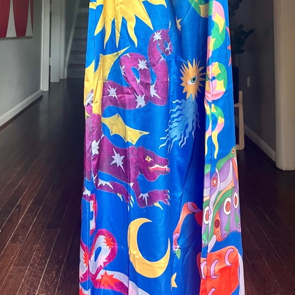 Blue spaghetti straps Dress - Picture 5 of 7